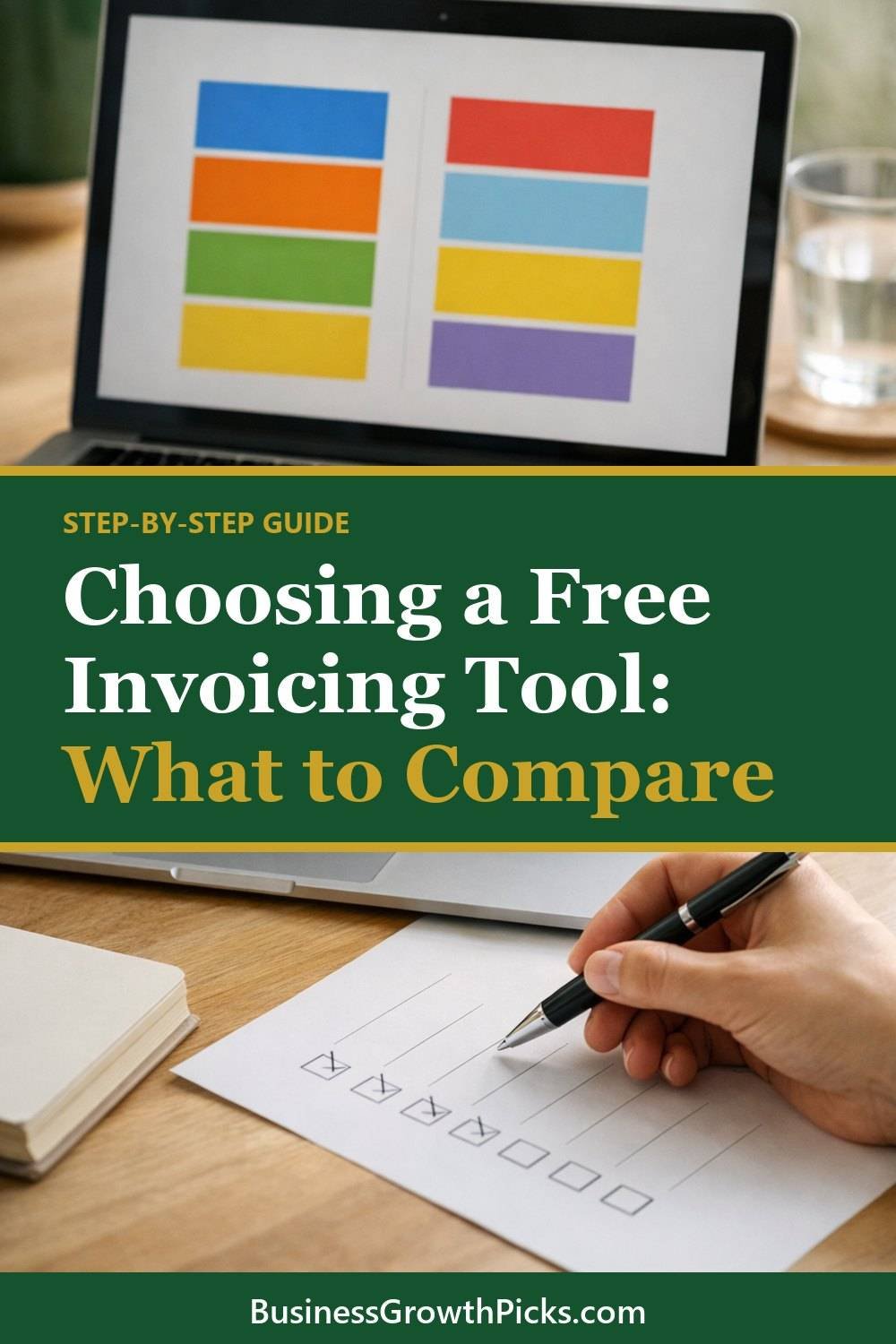 Invoicing and Bookkeeping Tools: What to Compare. A short list of 6 things to check with a link to read more.